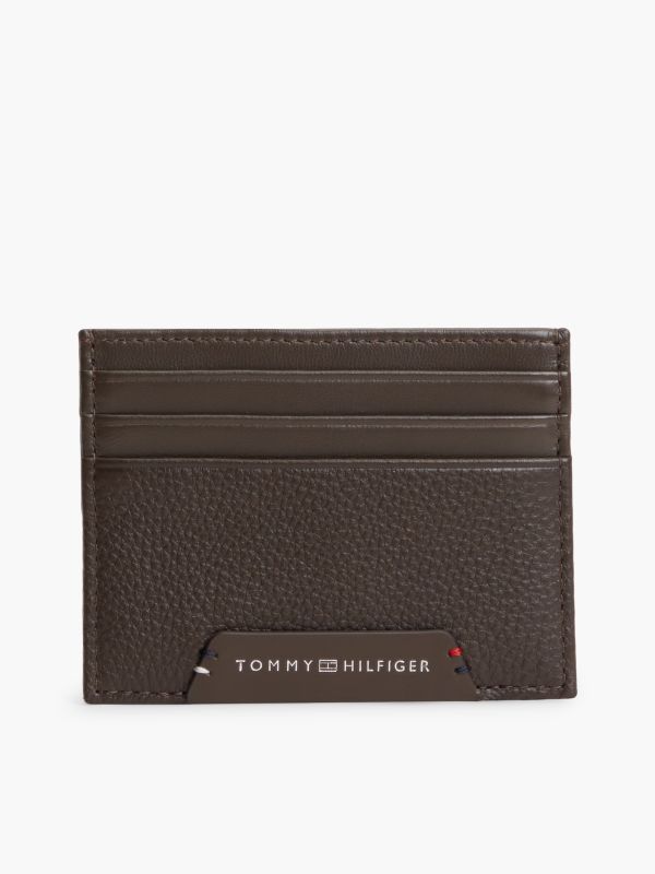 Corporate Leather Credit Card Holder — Brown