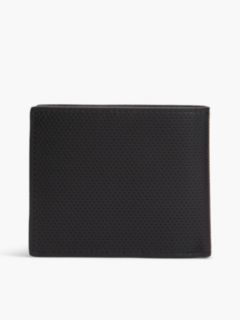 Perforated Leather Card And Coin Wallet — Black 2