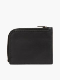 Casual Leather Zip-Around Wallet — Black 2