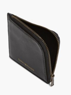 Casual Leather Zip-Around Wallet — Black 3