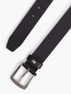 Denton Leather Enamel Flag Belt — Black 2