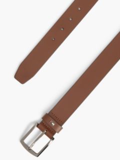 Denton Leather Enamel Flag Belt — Brown 2
