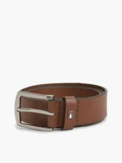 Denton Leather Enamel Flag Belt — Brown 4