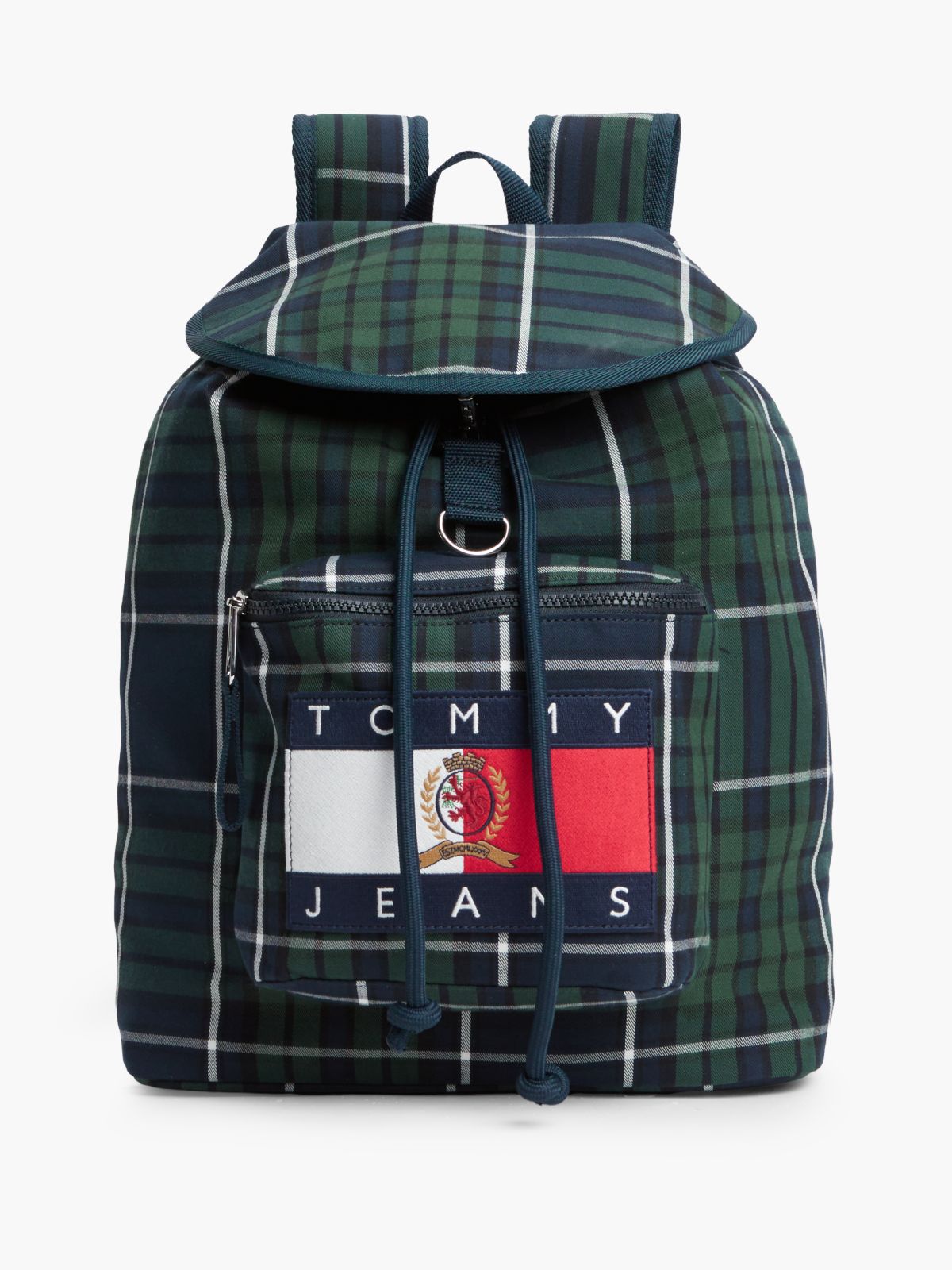Archive Flag Badge Check Backpack — Green