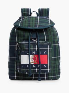 Archive Flag Badge Check Backpack — Green 1