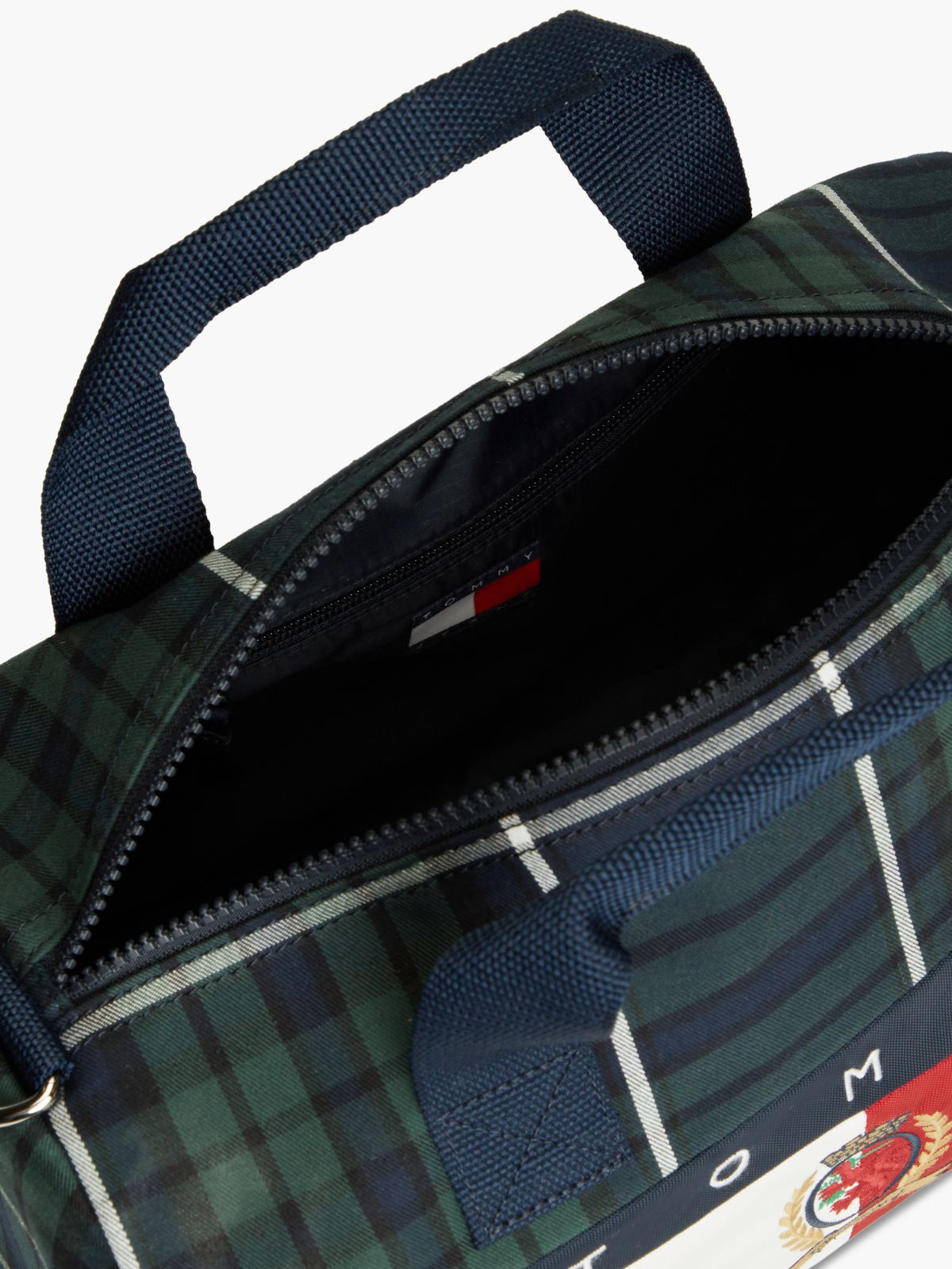 Archive Flag Badge Check Duffel Bag — Green