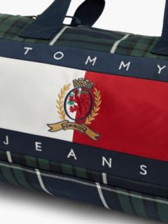 Archive Flag Badge Check Duffel Bag — Green 5