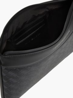 Modern Textured Flag Pouch — Black 4