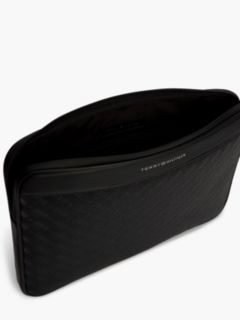 Modern Embossed Flag Laptop Sleeve — Black 3