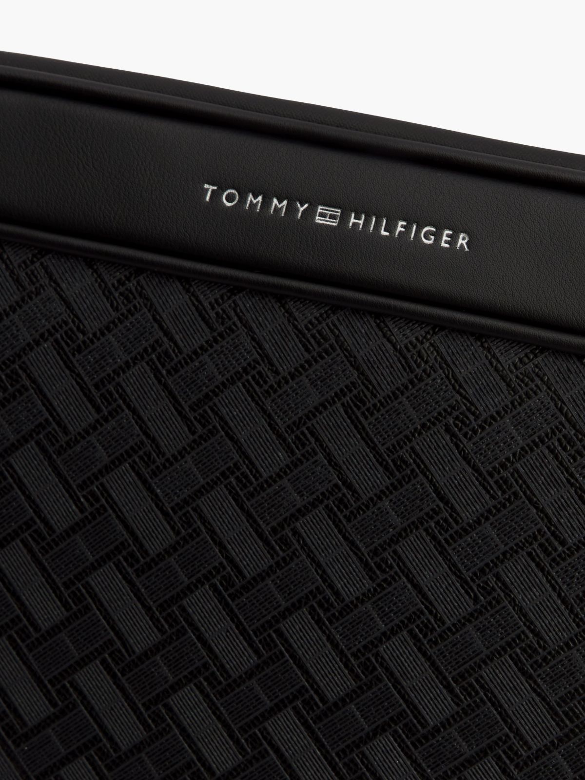 Modern Embossed Flag Laptop Sleeve — Black