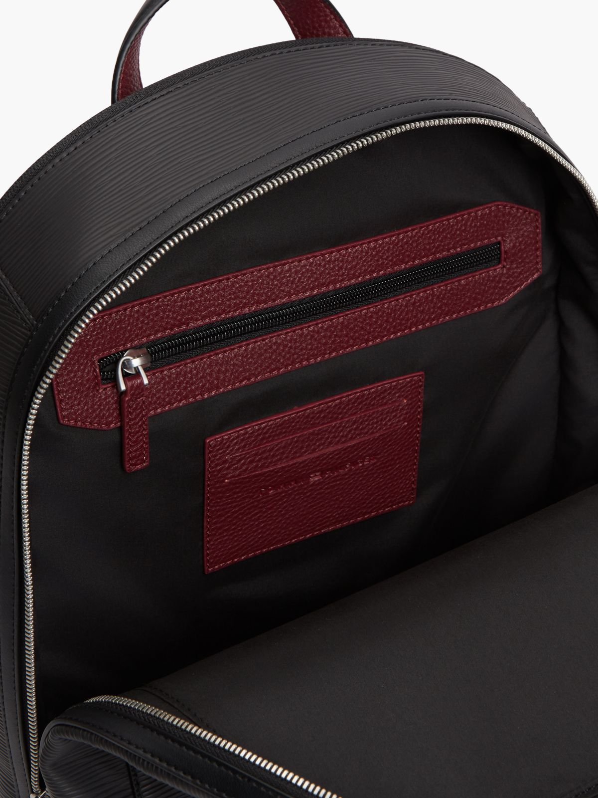 TH Business Textured Dome Backpack — Black