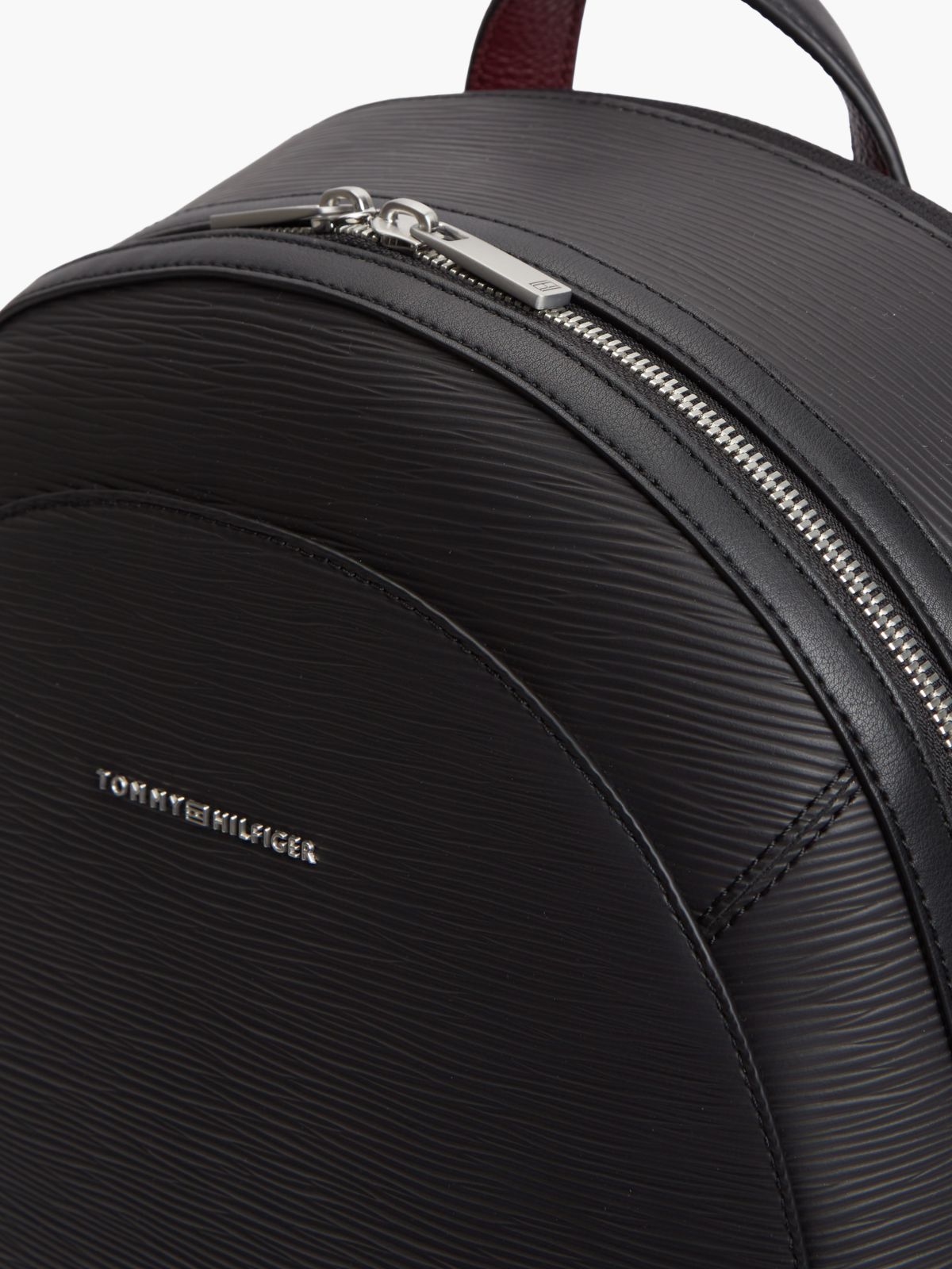 TH Business Textured Dome Backpack — Black