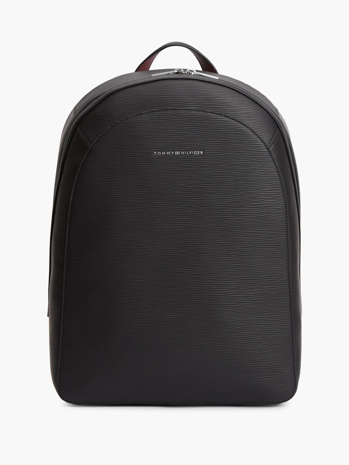 TH Business Textured Dome Backpack — Black