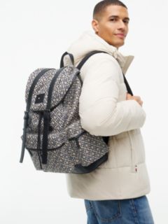 TH Monogram Jacquard Flap Backpack — Blue 2