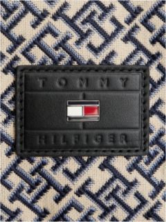 TH Monogram Jacquard Flap Backpack — Blue 4