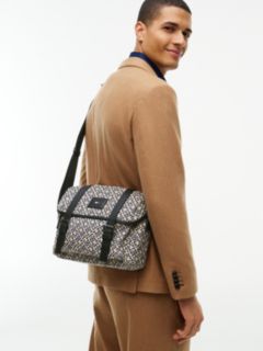 TH Monogram Jacquard Crossbody Messenger Bag — Blue 2