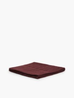 Lambswool Blend Cable Knit Scarf — Red 3