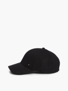 Wool Blend Six-Panel Cap — Black 3