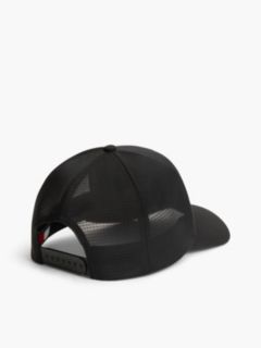 Linear Logo Lightweight Twill Trucker Cap — Black 2