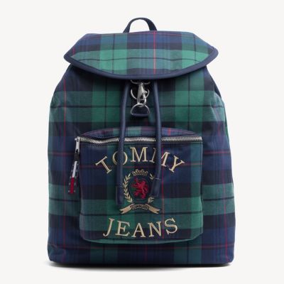 tommy hilfiger plaid backpack