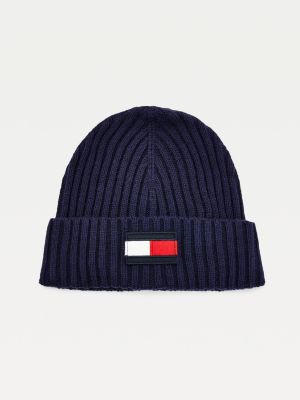 Kids' Flag Patch Beanie | BLUE | Tommy 