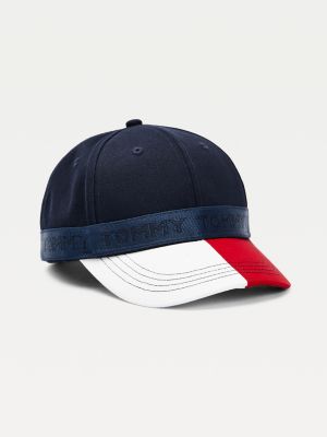 Casquette Colour Block En Coton Pour Enfant Bleu Tommy Hilfiger