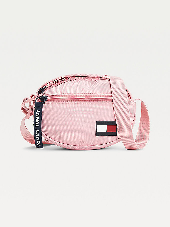 pink kids' crossbody bag for kids unisex tommy hilfiger