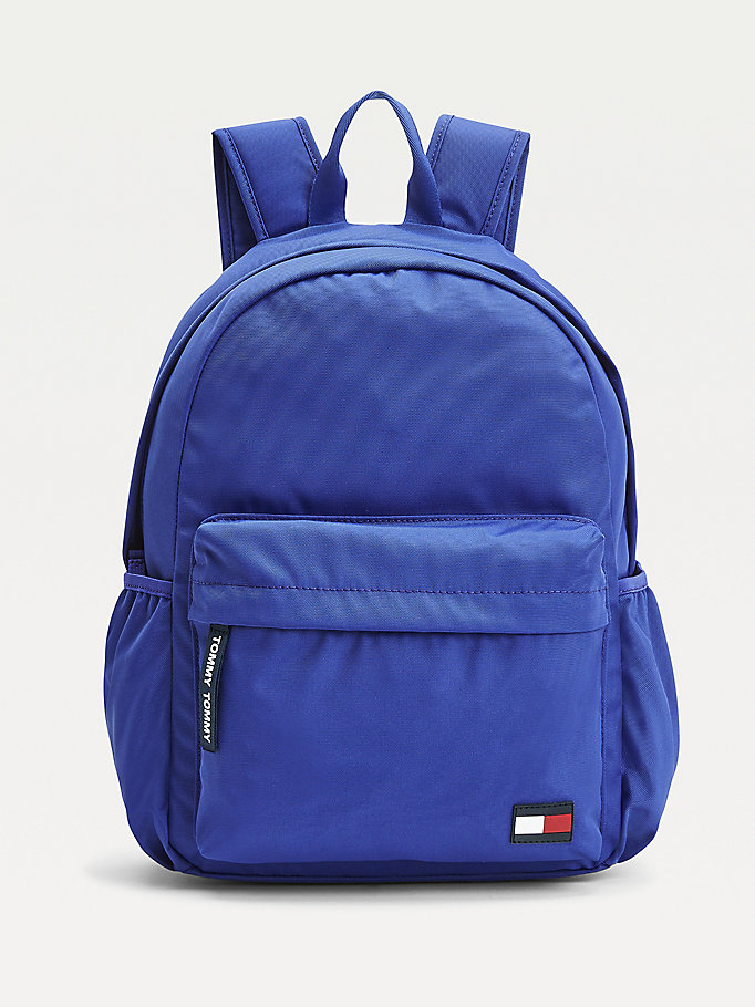 purple kids' recycled polyester backpack for kids unisex tommy hilfiger