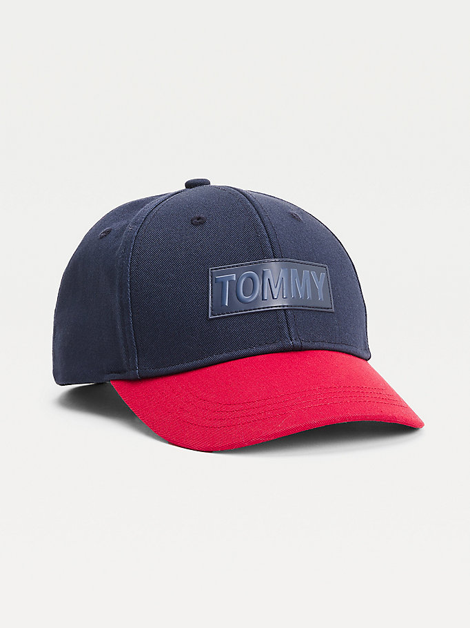 blue youth tommy logo cap for kids unisex tommy hilfiger