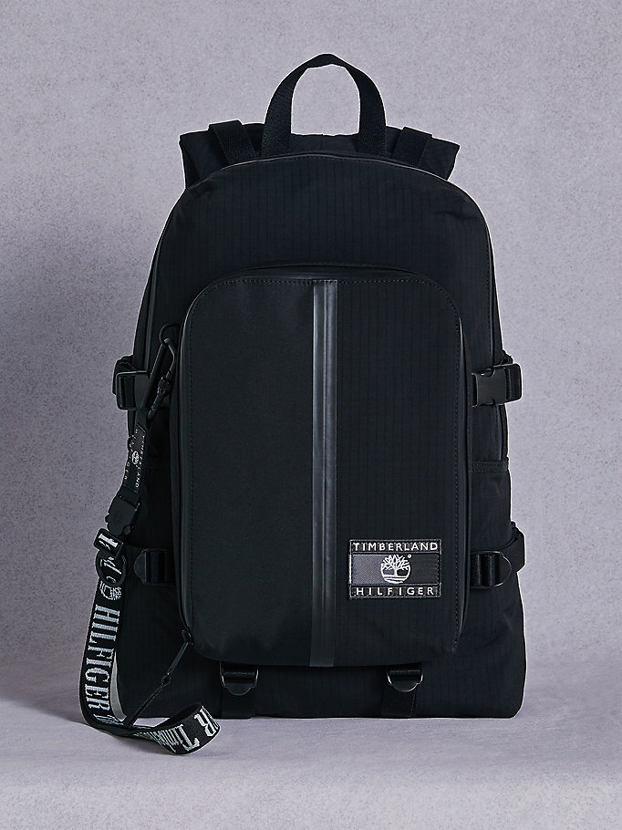 black tommyxtimberland reimagined backpack for unisex tommy hilfiger