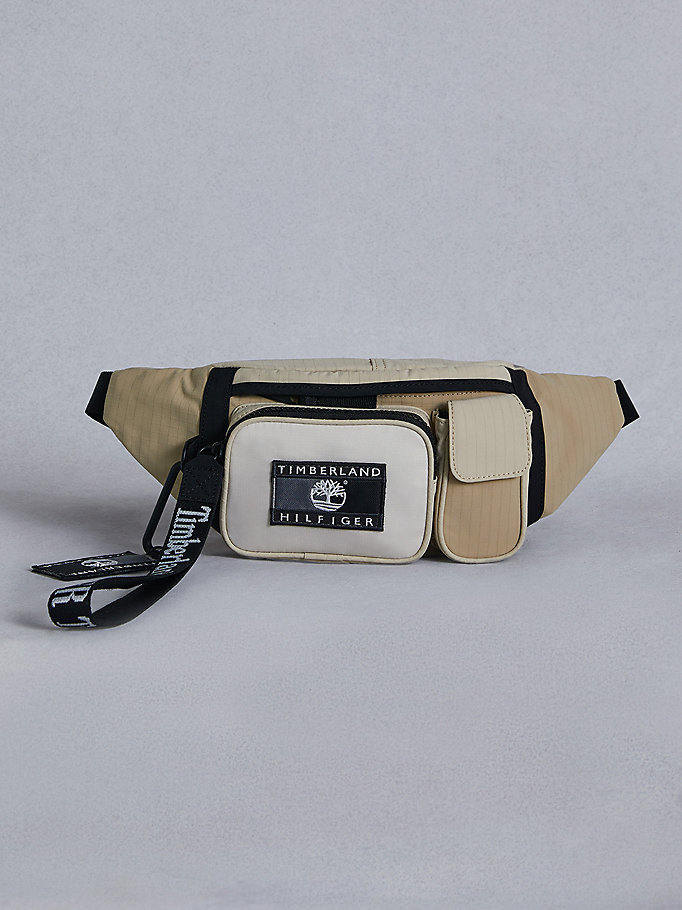 khaki tommyxtimberland reimagined bum bag for unisex tommy hilfiger