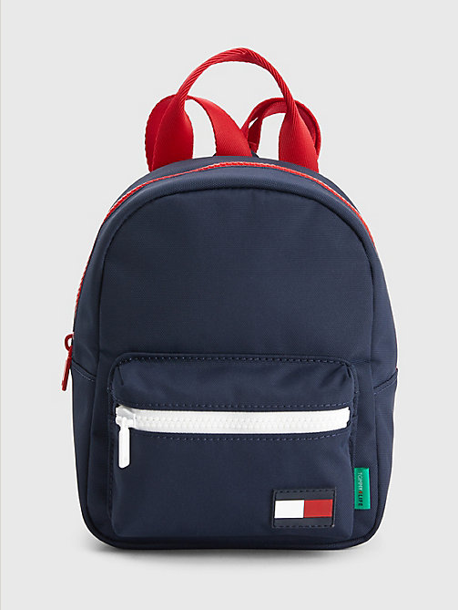 blue kids' convertible backpack lunchbox for kids unisex tommy hilfiger