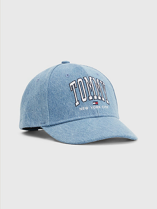 denim kids jeans-cap mit college-logo für kids unisex - tommy hilfiger