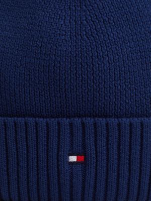 berretto essential bambino/a con bandierina blu da unisex bambino tommy hilfiger