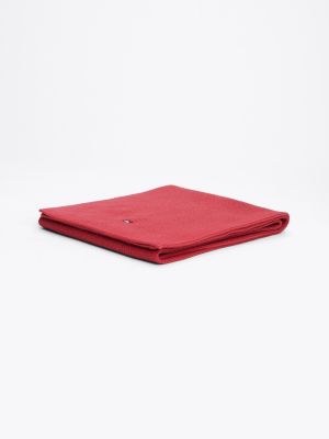 écharpe essential à drapeau brodé pour enfant rouge pour enfants genre inclusif tommy hilfiger