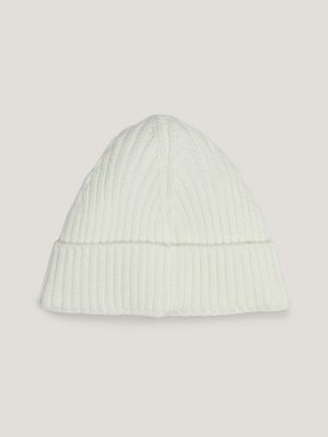 Tommy Hilfiger - Bonnet Small Flag 1526 Blanc 