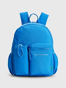 sac à dos essential multi-poches pour enfant bleu pour kids unisex tommy hilfiger