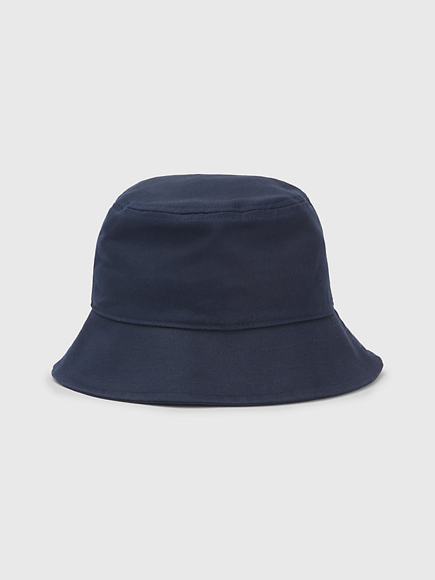 blue kids' essential logo bucket hat for kids unisex tommy hilfiger