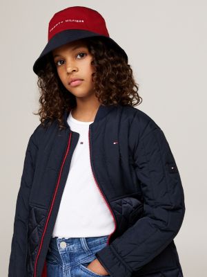 Kids' Essential Colour-Blocked Bucket Hat | Red | Tommy Hilfiger