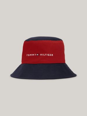 Kids Essential Colour Blocked Bucket Hat Red Tommy Hilfiger