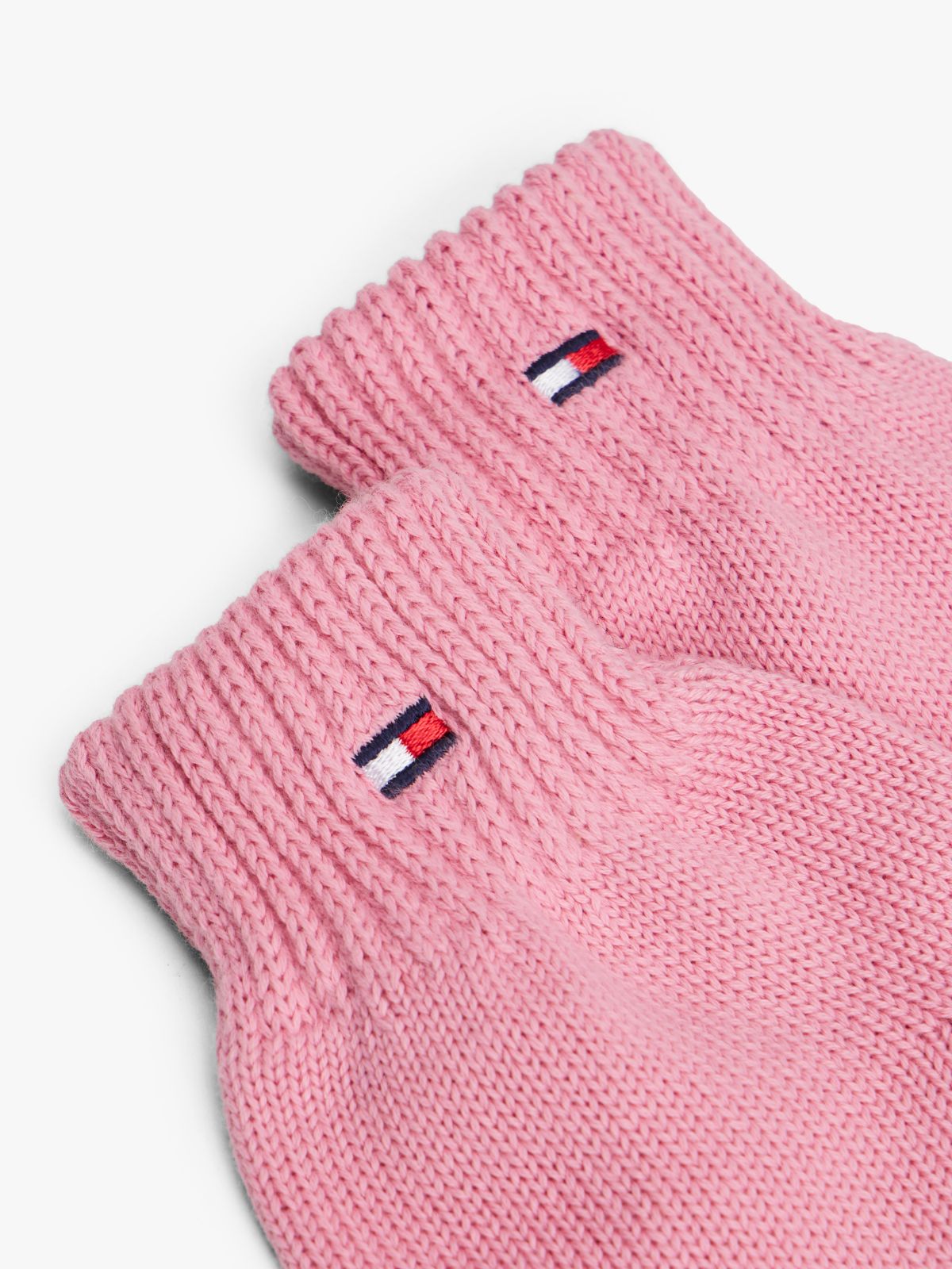 Kids' Essential Flag Embroidery Gloves — Pink