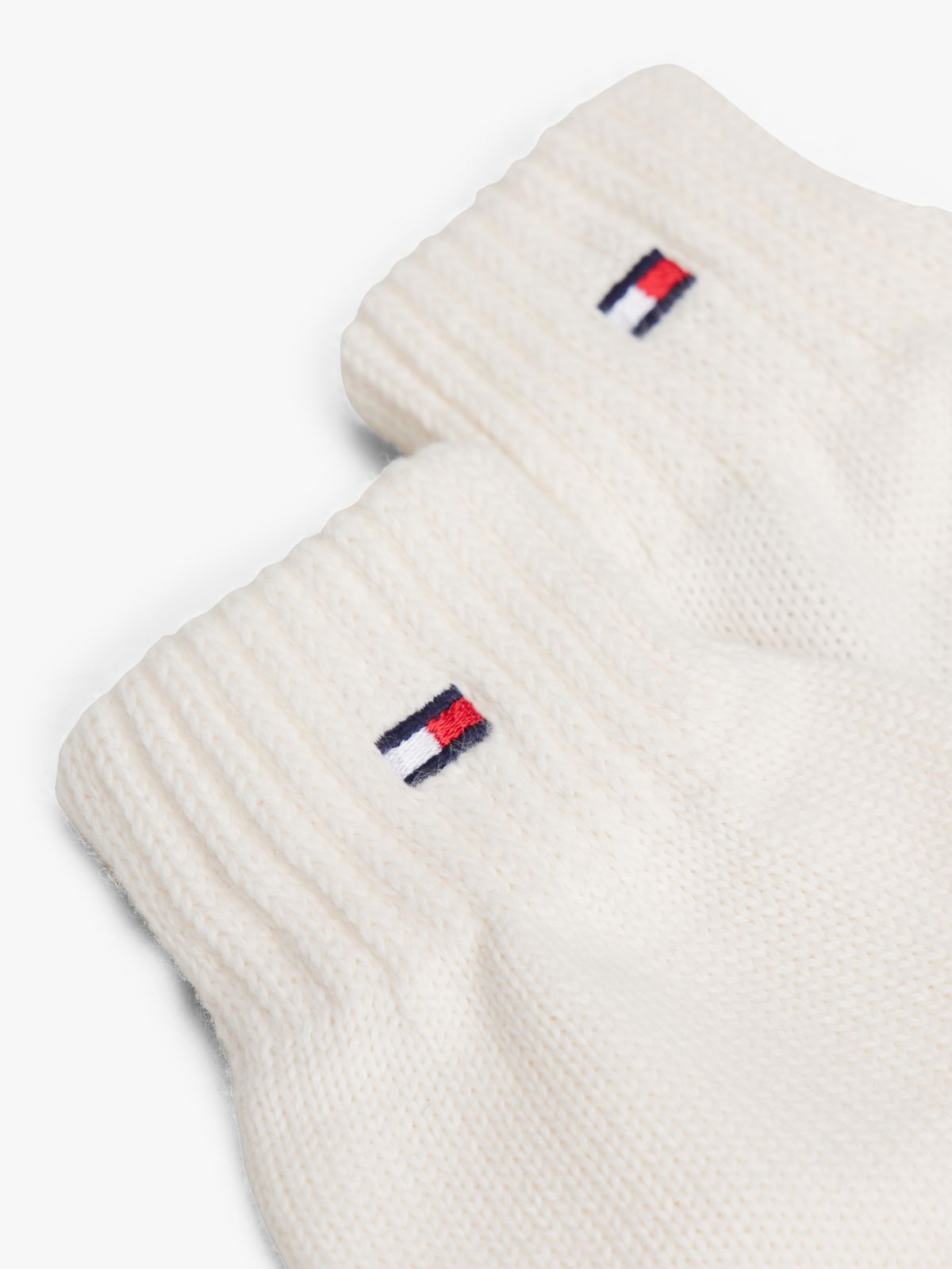 Kids' Essential Flag Embroidery Gloves — White