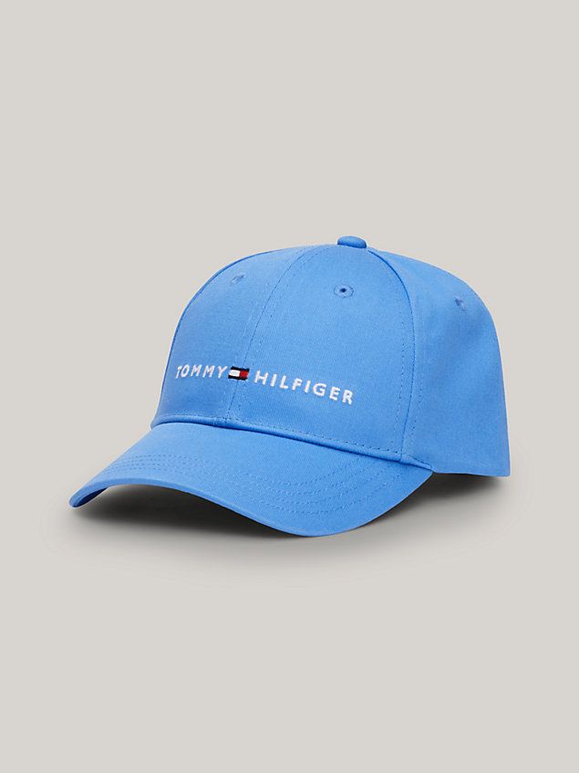 blue kids' essential flecked cap for kids unisex tommy hilfiger
