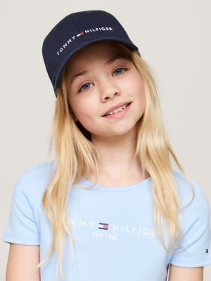 blue kids' essential logo cap for kids unisex tommy hilfiger