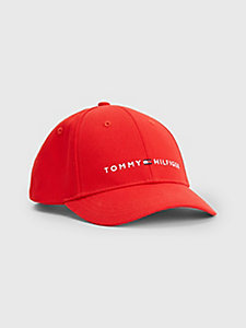rot kids essential baseball-cap mit logo für kids unisex - tommy hilfiger