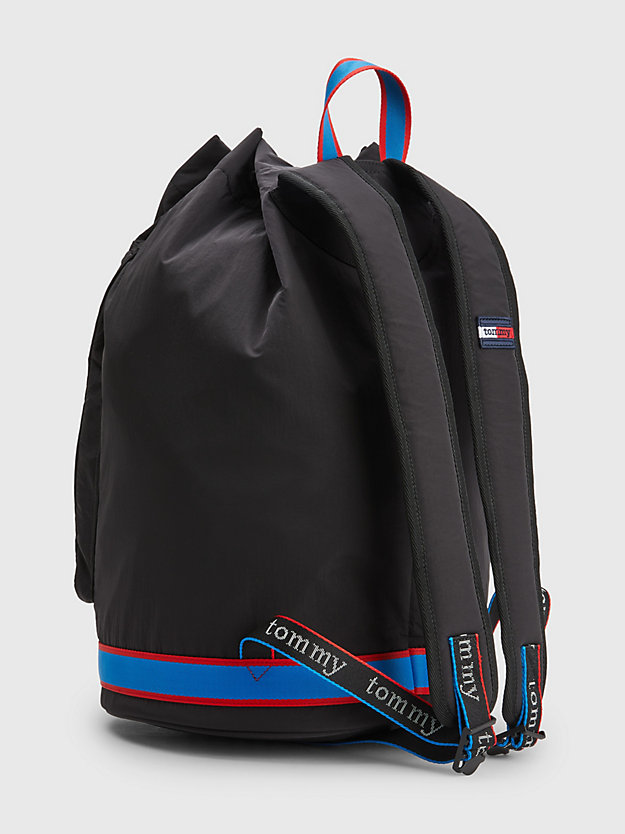 BLACK MIX Colour-Blocked Drawstring Duffel Bag for unisex TOMMY JEANS