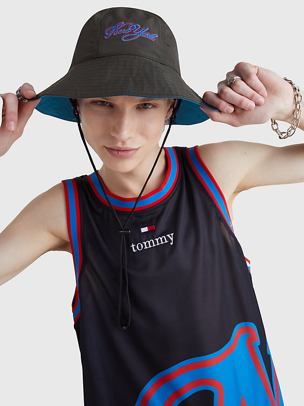 BLACK MIX Toggle Cord Logo Bucket Hat for unisex TOMMY JEANS