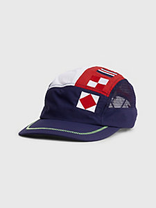 blue tommy jeans x aries semaphore cap for unisex tommy jeans