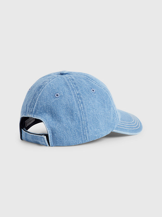 blau kids th-monogramm jeans-baseball-cap für kids unisex - tommy hilfiger