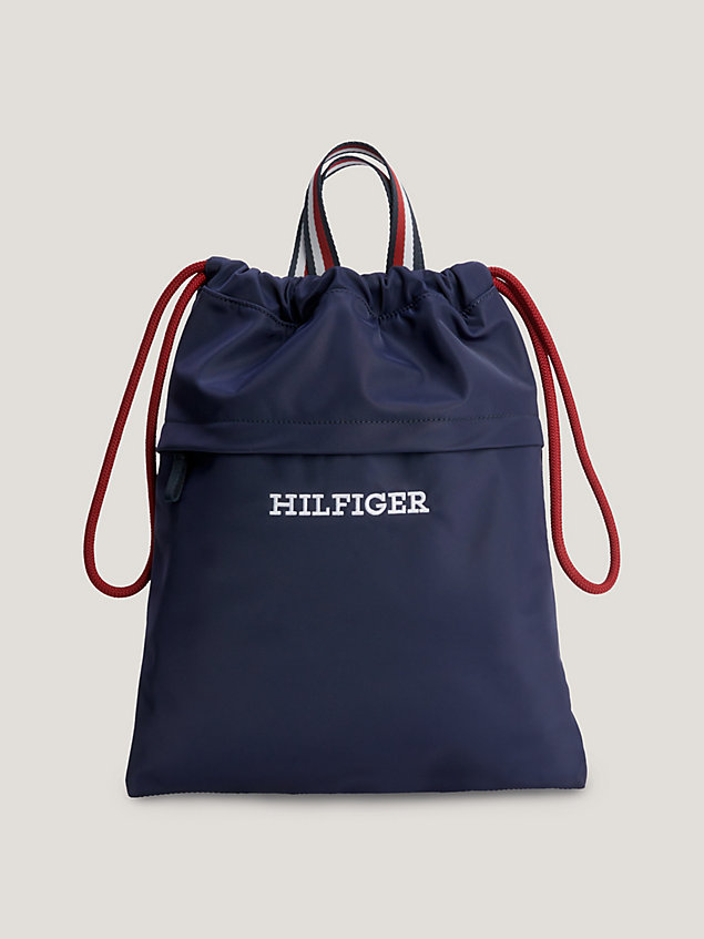 sac de sport emblématique pour enfants blue pour kids unisex tommy hilfiger